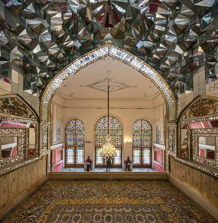 diamond hall, golestan palace