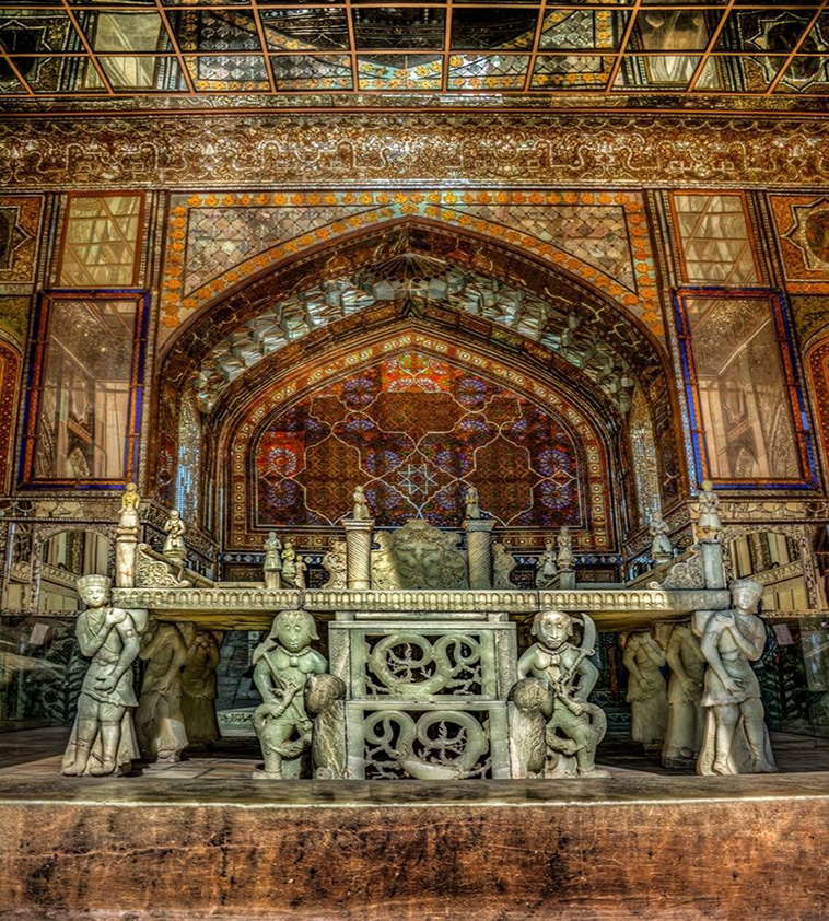 marble throne, golestan palace