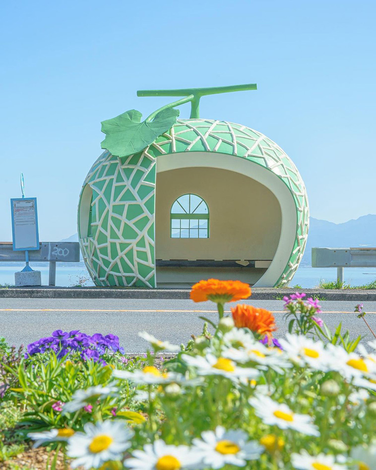 Fruit Shaped Bus Stops 