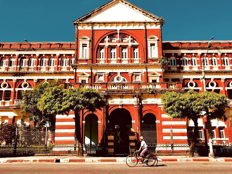 high court one of colonial buildings in myanmar