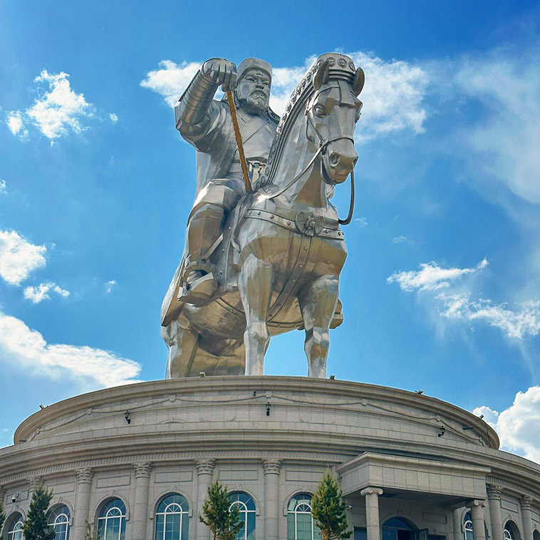 genghis khan one of the largest equestrian statues in the world