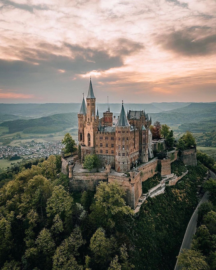 Hohenzollern Castle of gothic revival buildings