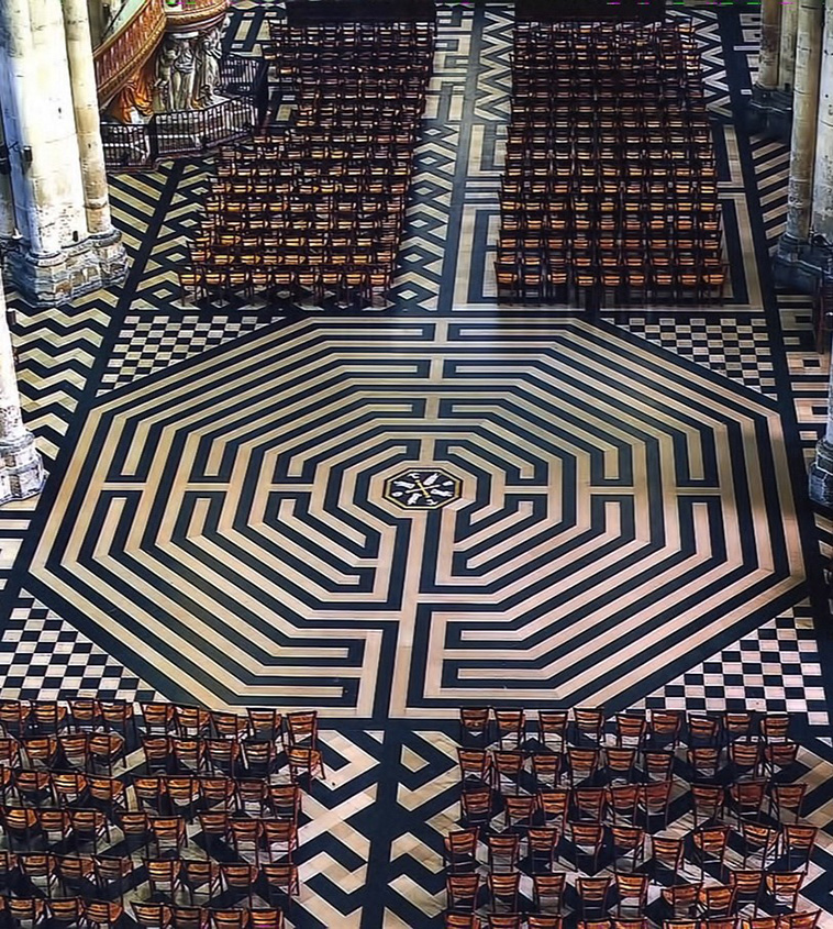 Marble Floors of the Amiens Cathedral