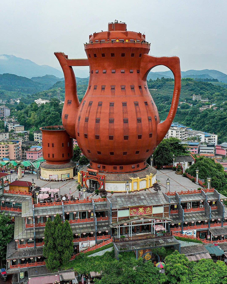 meitan tea museum, Mimetic Architecture