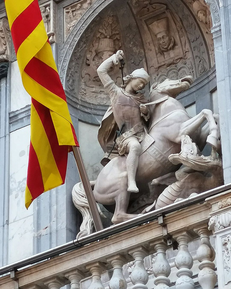 catalonia presidential residency sculpture