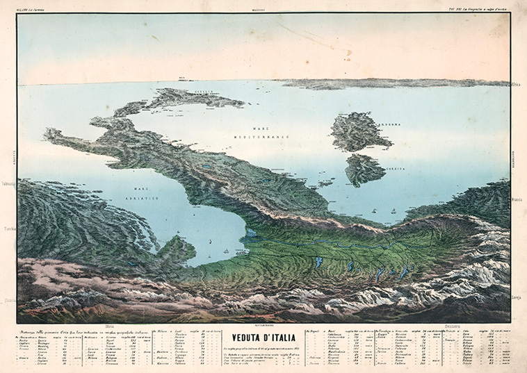 map of Italy