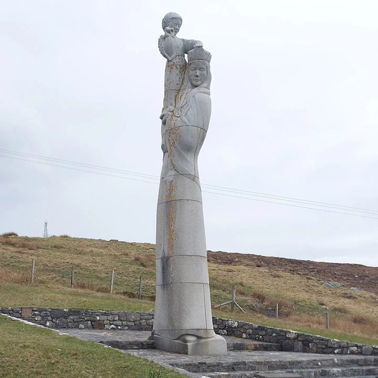 our lady of the isles of scottish sculptures