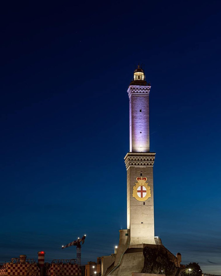 lighthouse of genoa coat of arms