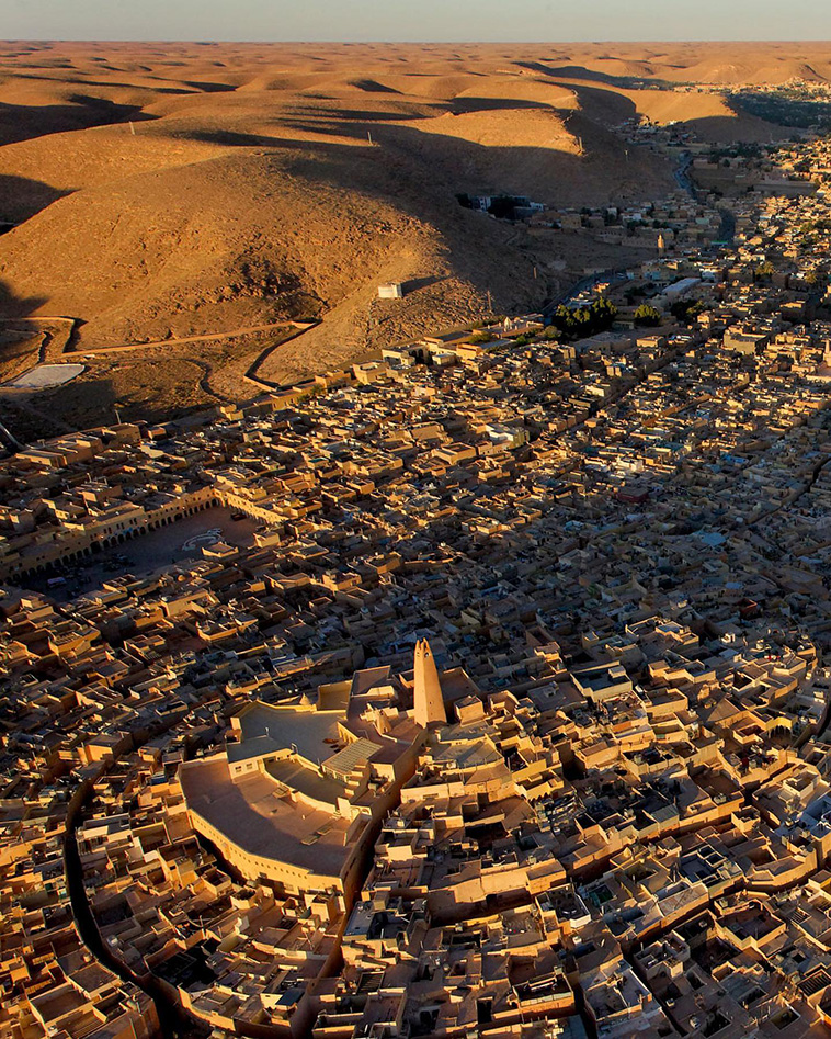 Hill Towns of Mzab Valley in Algerian Sahara