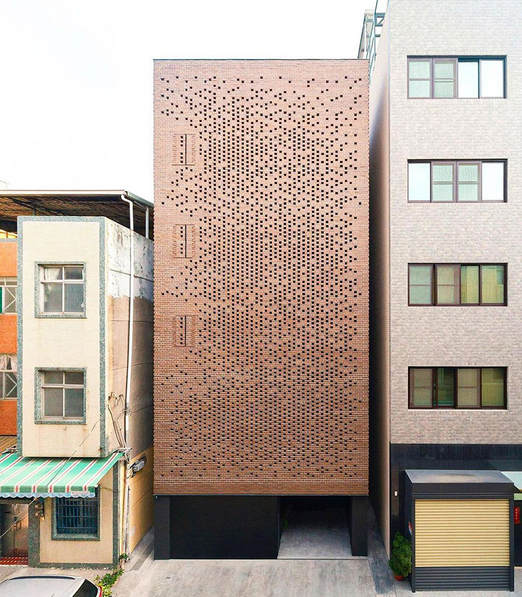 popularity of brick façade in taiwan