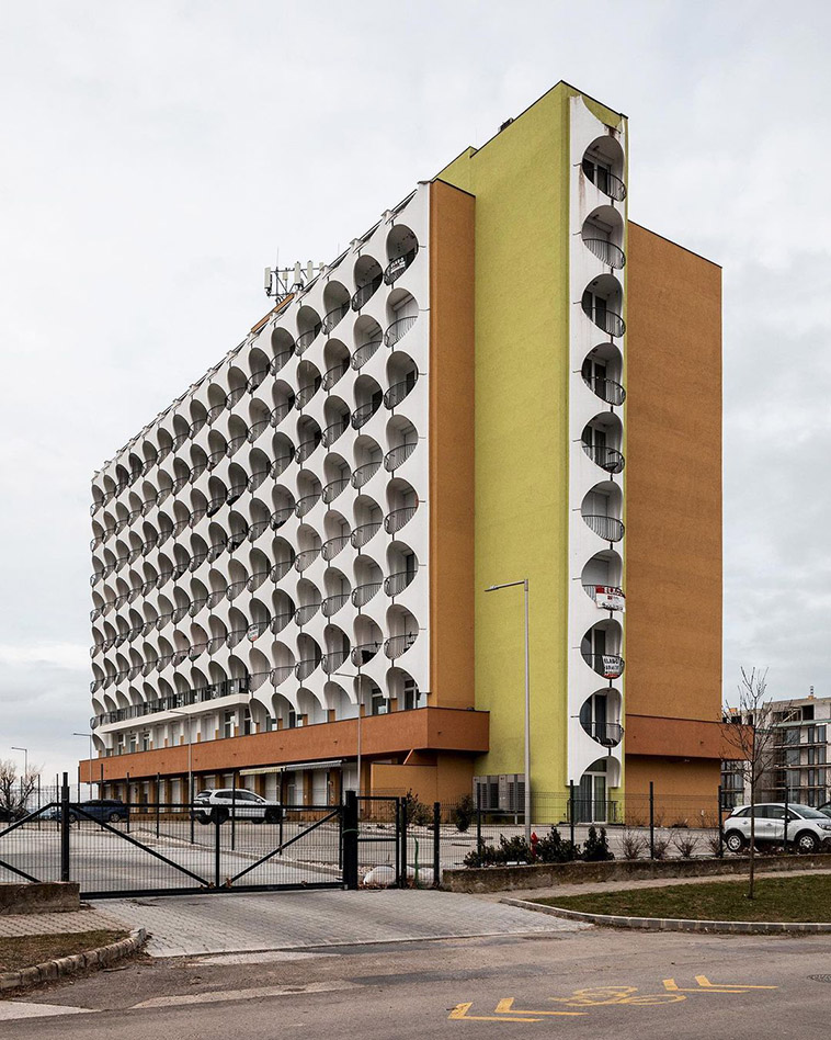 another hotel of buildings of cold war