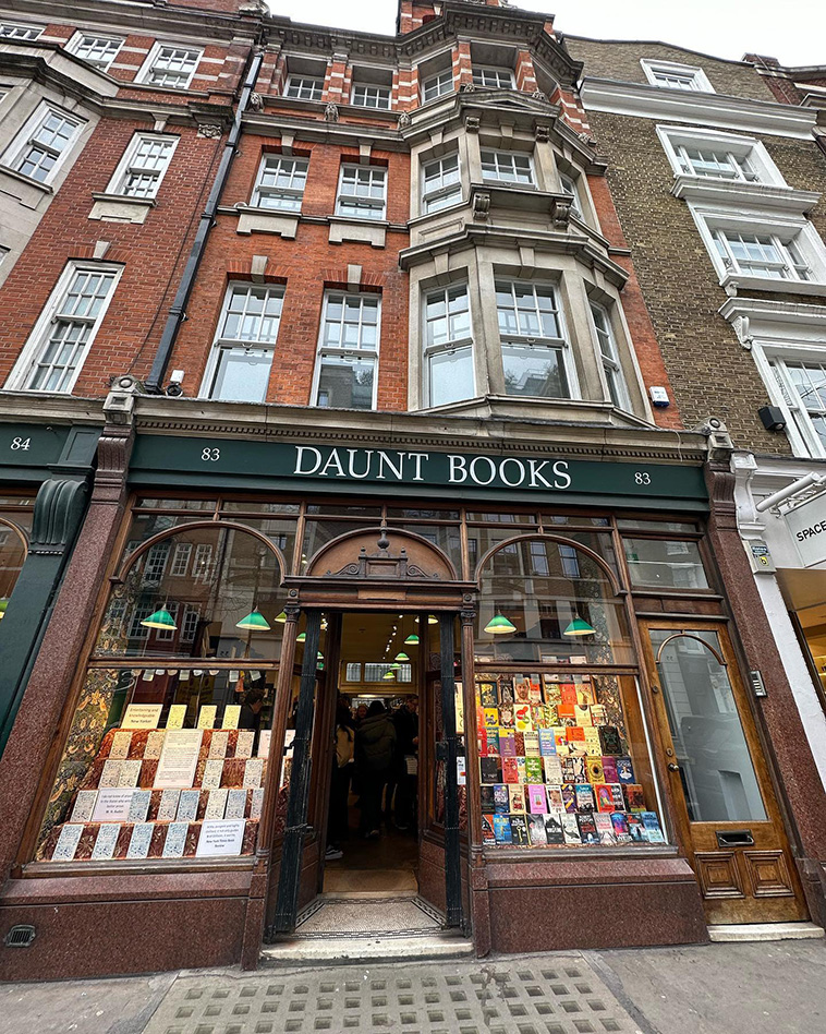 Daunt Books on Marylebone High Street in London, United Kingdom