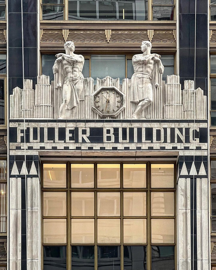 the entrance of fuller building