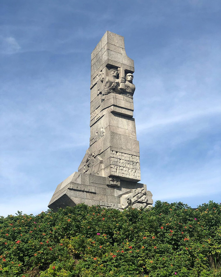 the westerplatte monument of the city of gdansk