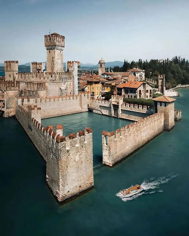 scaligero castle of castles on lakes