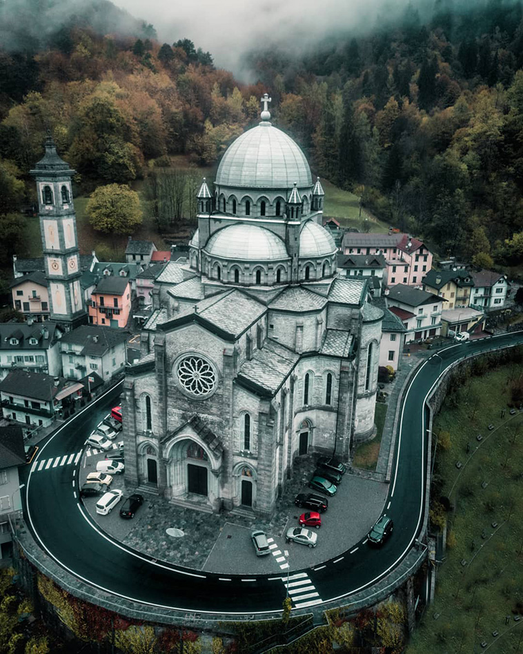 Santuario della Madonna del Sangue in the Commune of Re, Italy