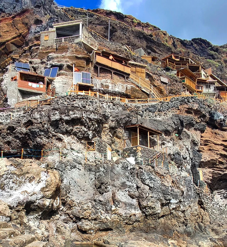 Two Cave Villages on the La Palma Island