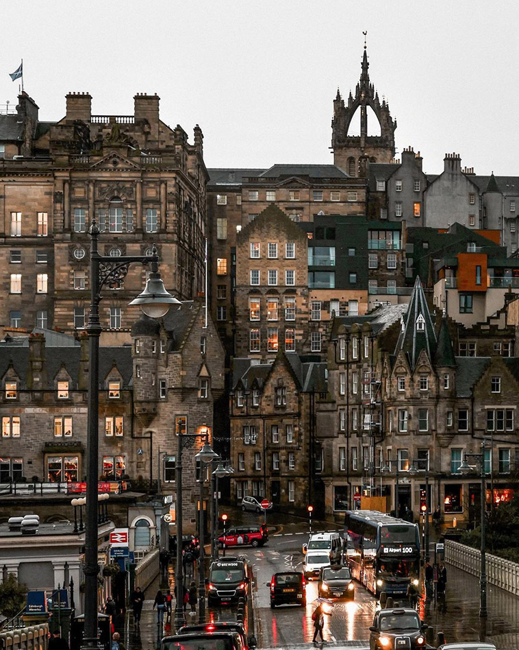 Edinburgh Buildings and the street