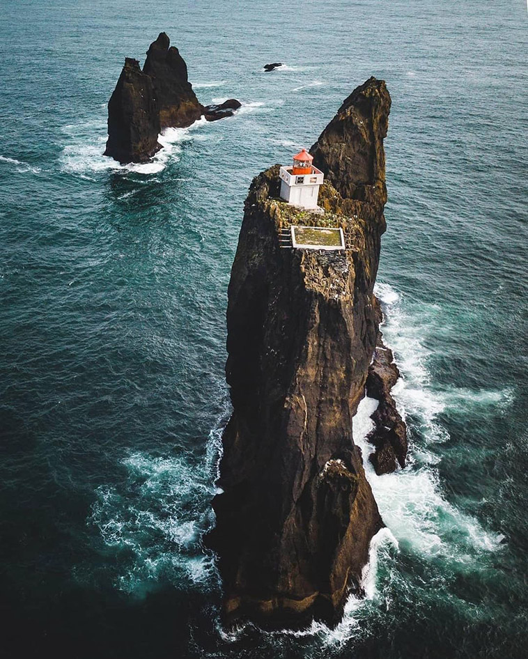 thridrangar helipad of Iconic Lighthouses in Iceland