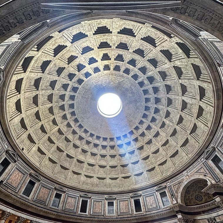 the pantheon roof