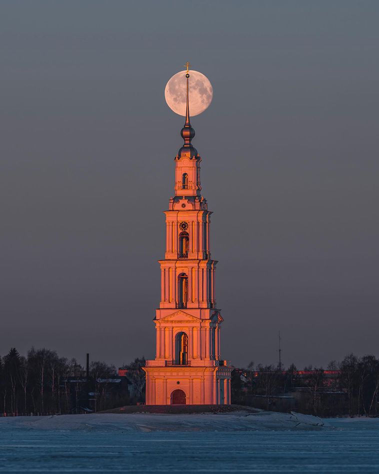 Kalyazin Bell Tower in Russia