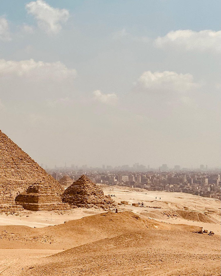 pyramids and the city