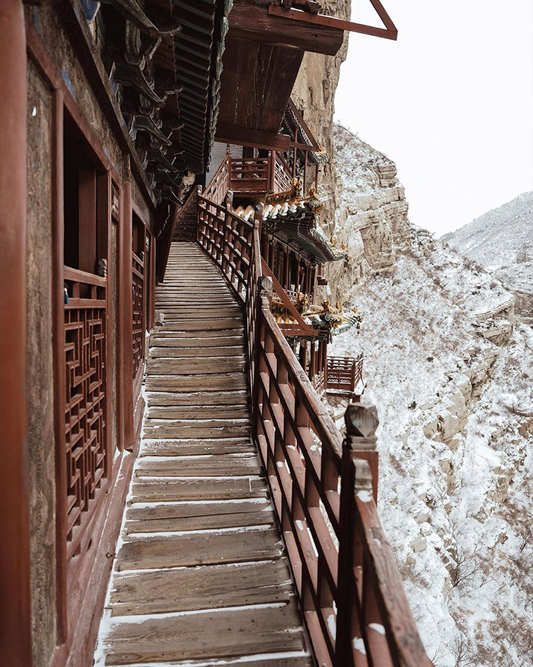 Ancient Hanging Temple stairs