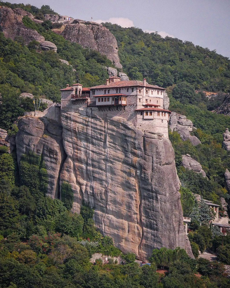 the monastery on the rock