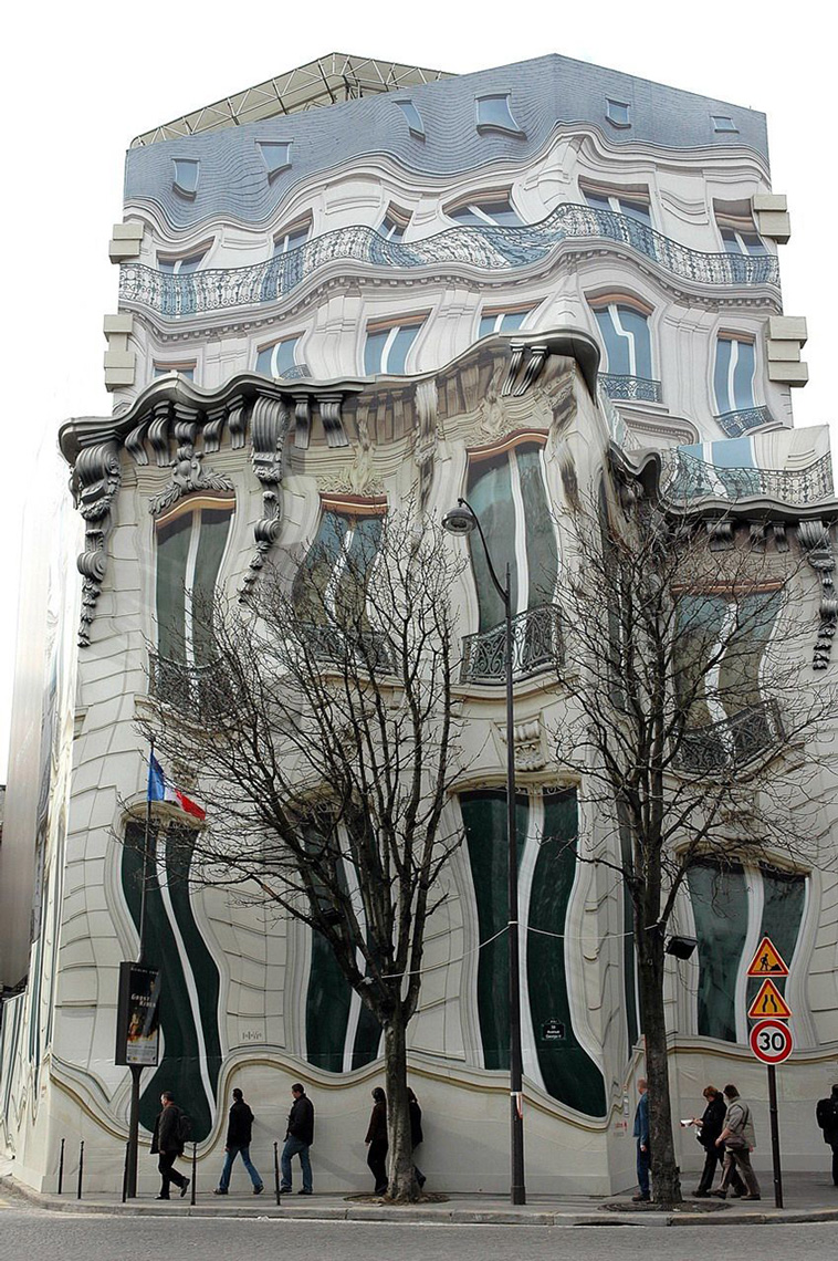 Melting Building In Paris