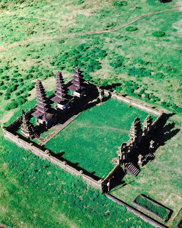 the temple from above