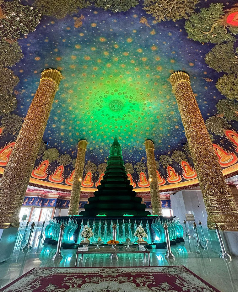 the temple interior