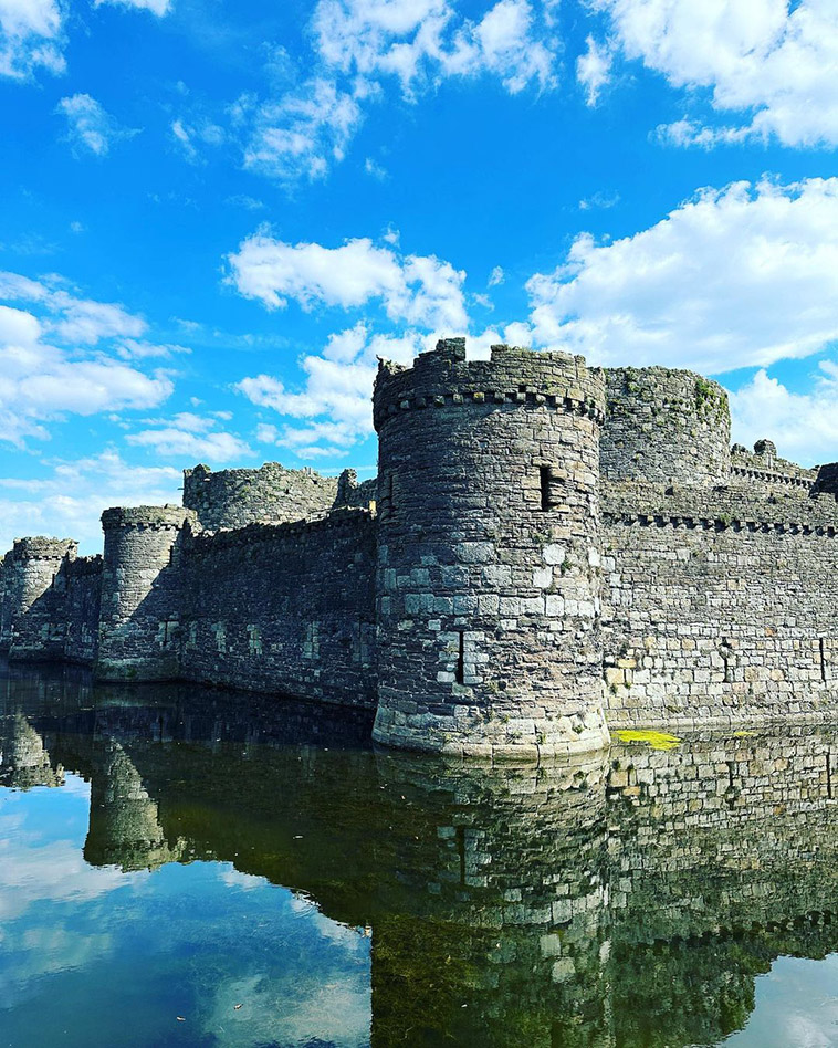 Beaumaris Castle and the water