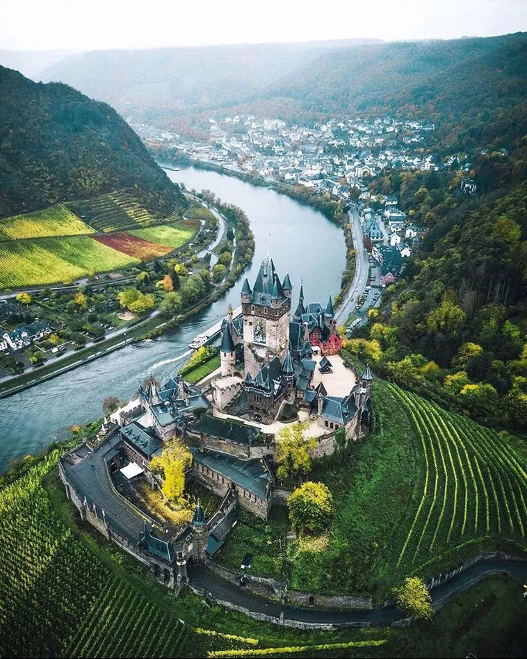 Cochem Castle and the river