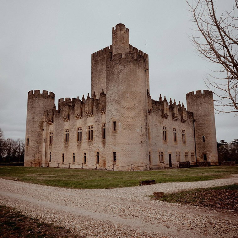 Château de Roquetaillade walls