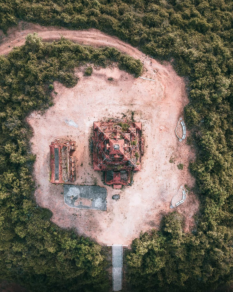 cham temple from above