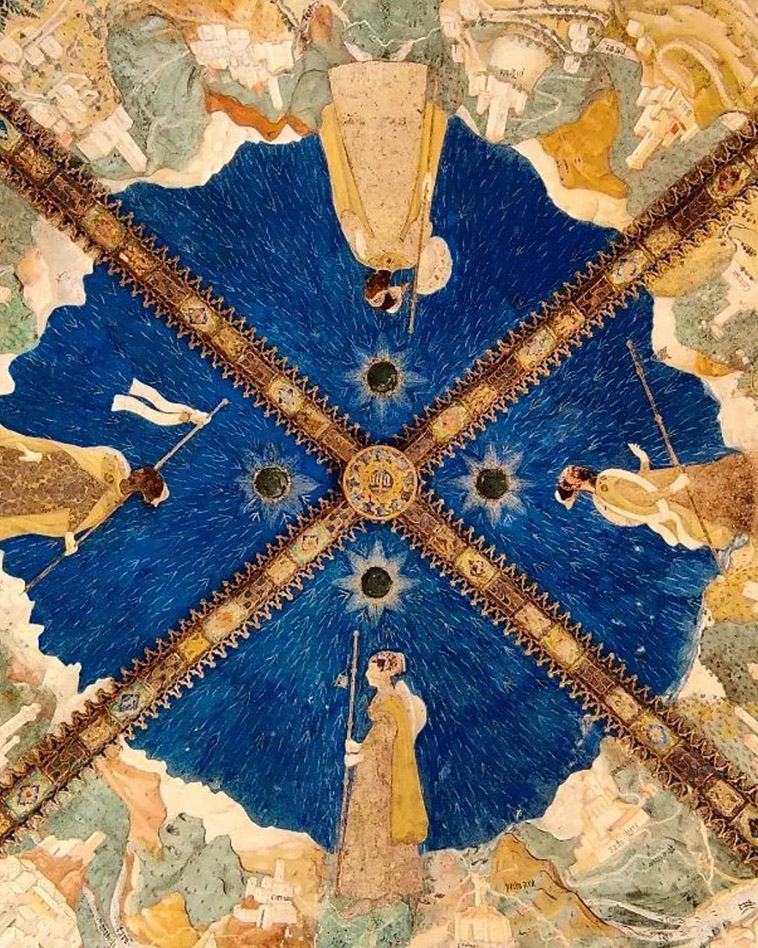 Castello di Torrechiara ceiling motifs