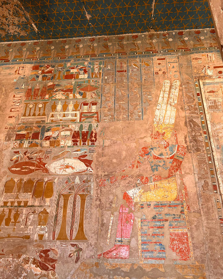 Temple of Hatshepsut hieroglyphs