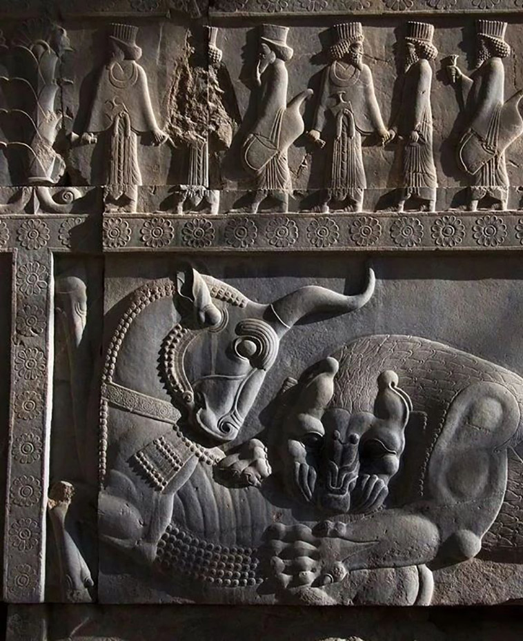 Persepolis carving of horse