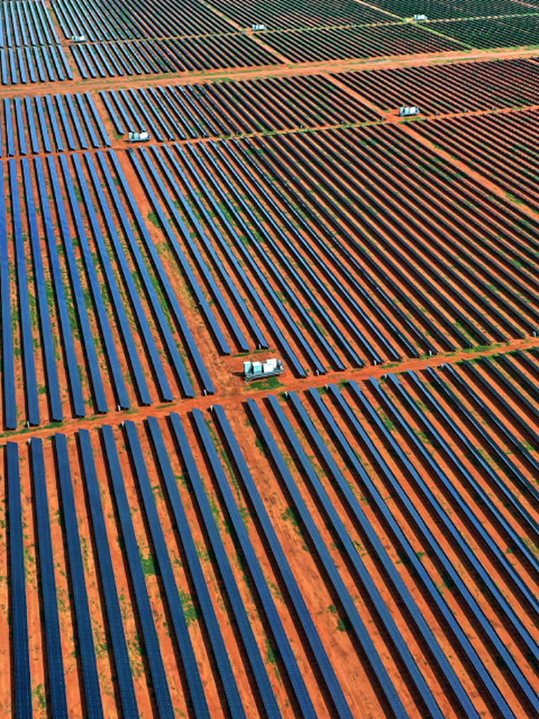 largest solar power plant panels