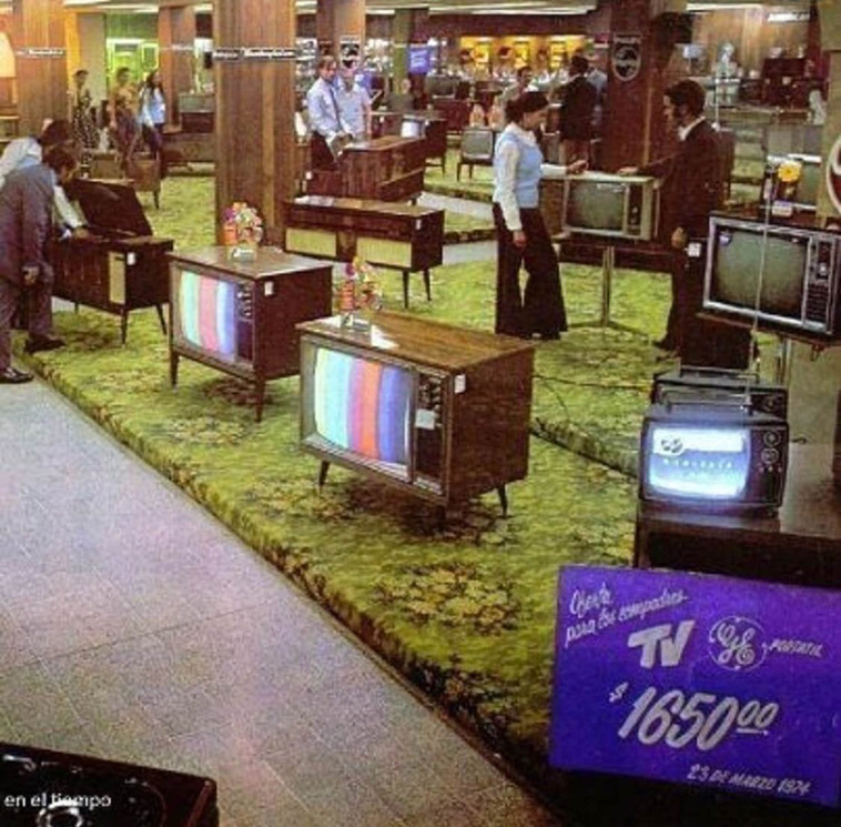 Television shopping in 1974