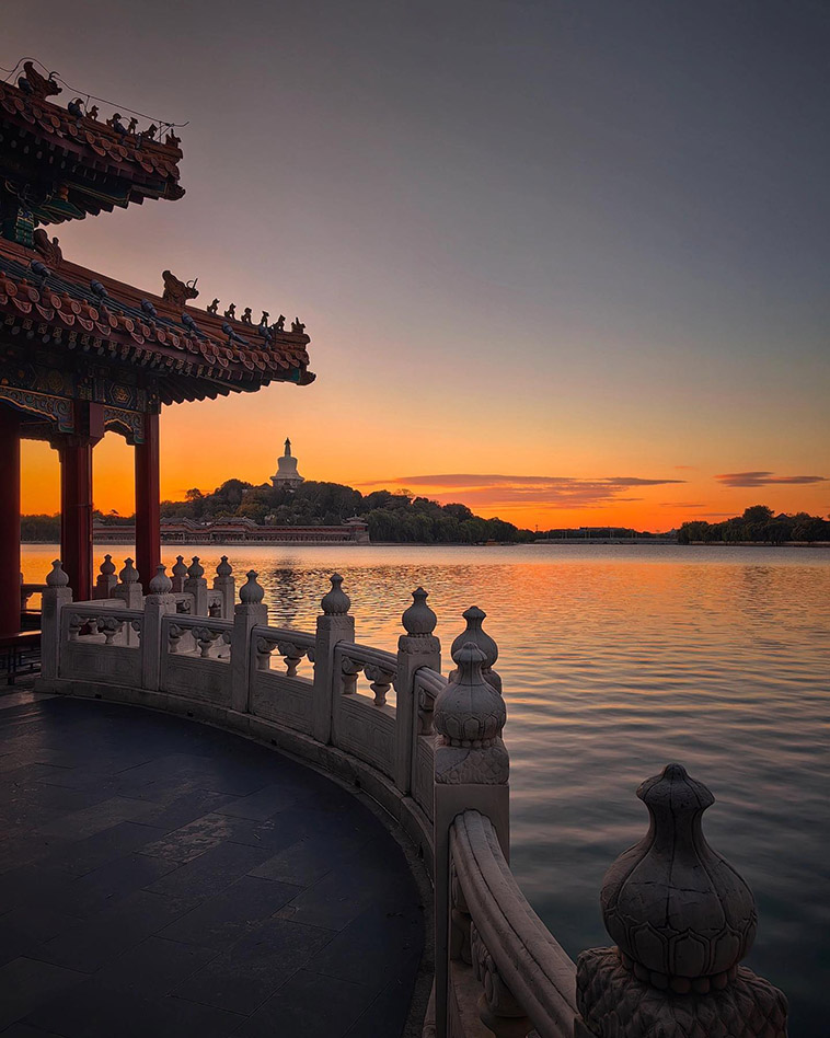 Beihai Park and jade flower island