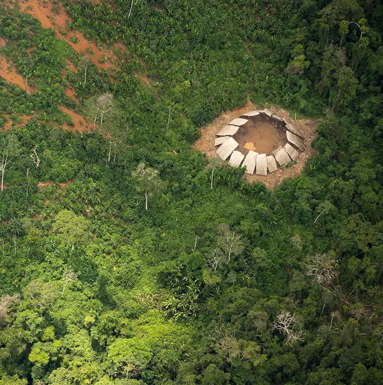 Yanomami People Live In Large Circular Communal Houses Called Shabono