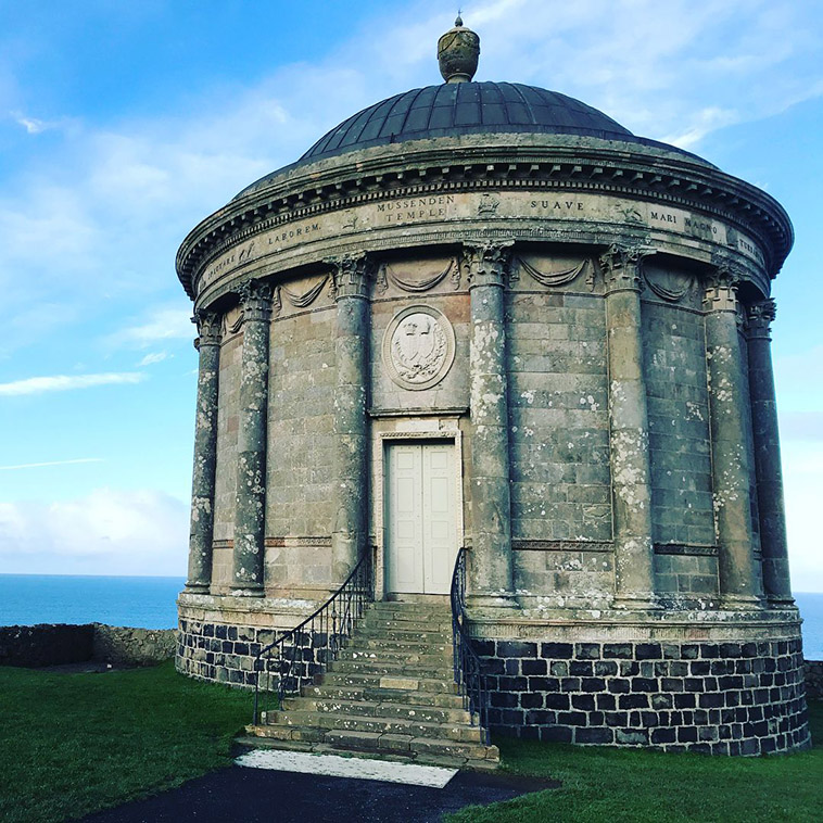 downhill house temple close up