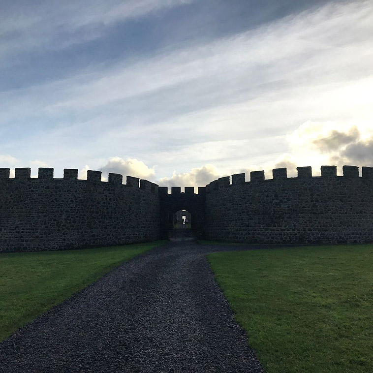 downhill house walls