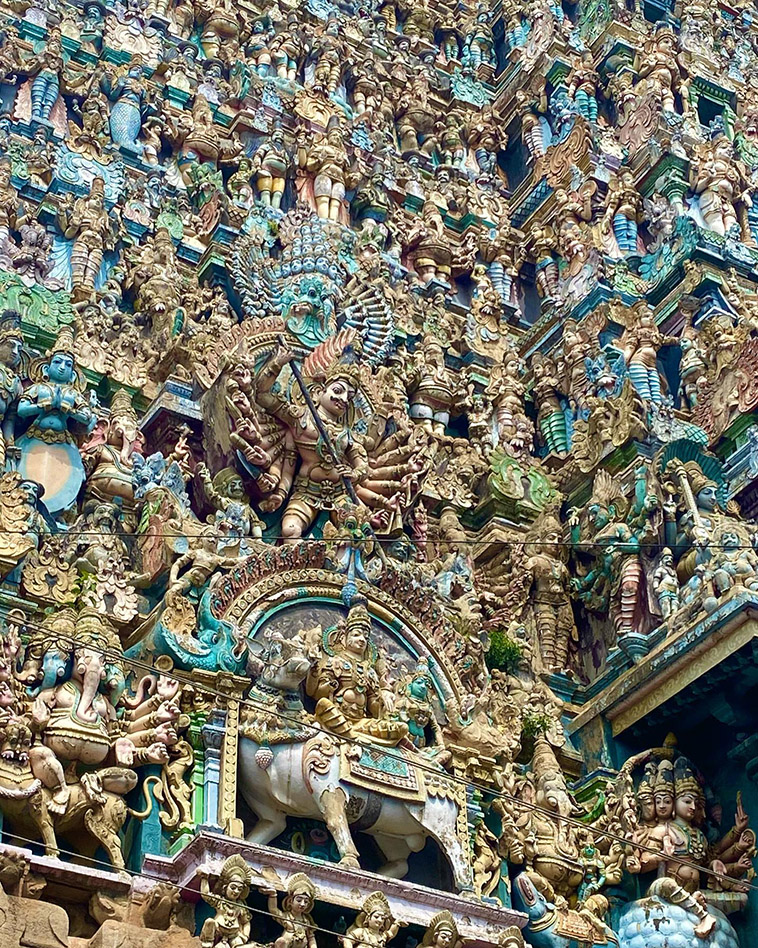 Meenakshi Amman exterior close up
